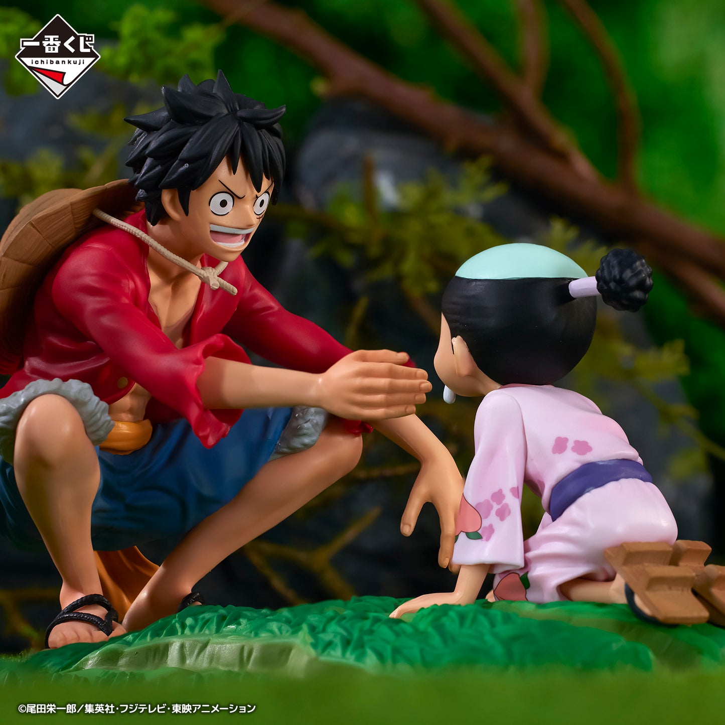 Ichiban Kuji One Piece Revible Moment Rufy e Momonosuke