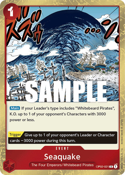 One Piece Card Game - OP02 - 021 Seaquake R - ENG