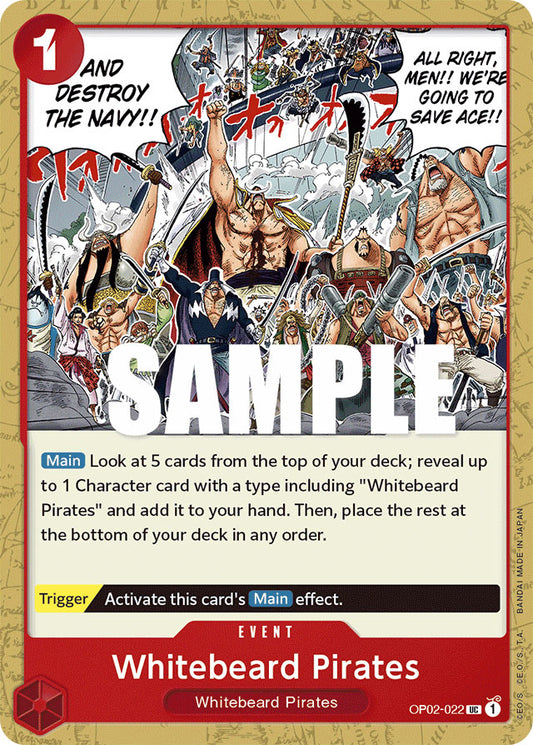 One Piece Card Game - OP02 - 022 Whitebeard Pirates UC - ENG