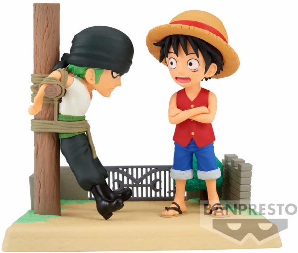In Arrivo One Piece World Collectable Figure Log Stories - Monkey D. Luffy & Roronoa Zoro