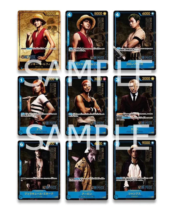Pre-Order Promo Cards One Piece Card Game - Live Action Netflix - JAP
